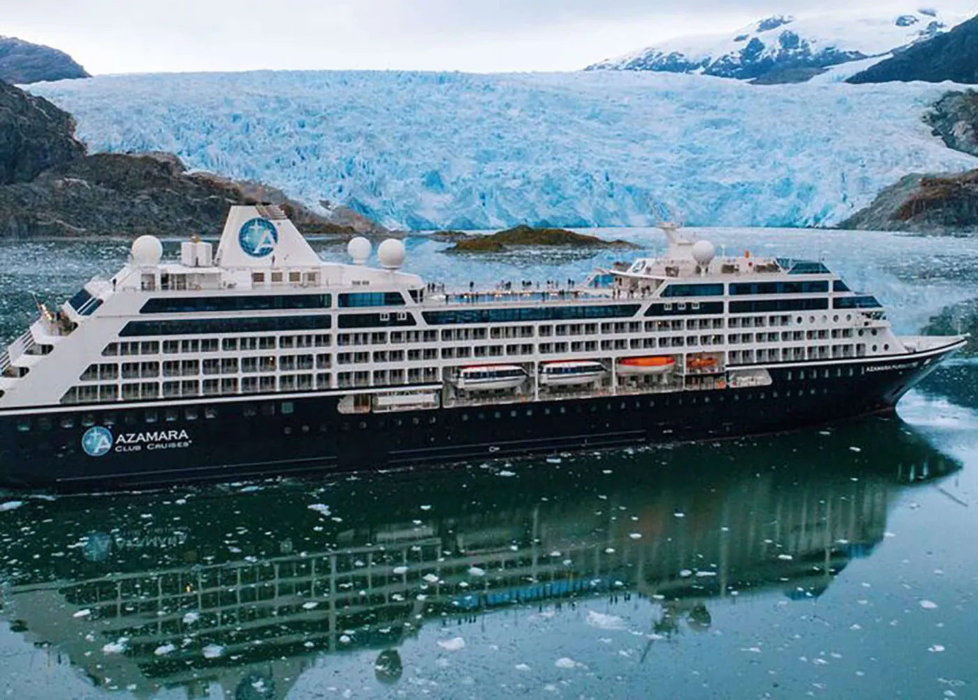 Azamara Pursuit in the Chilean fjords
