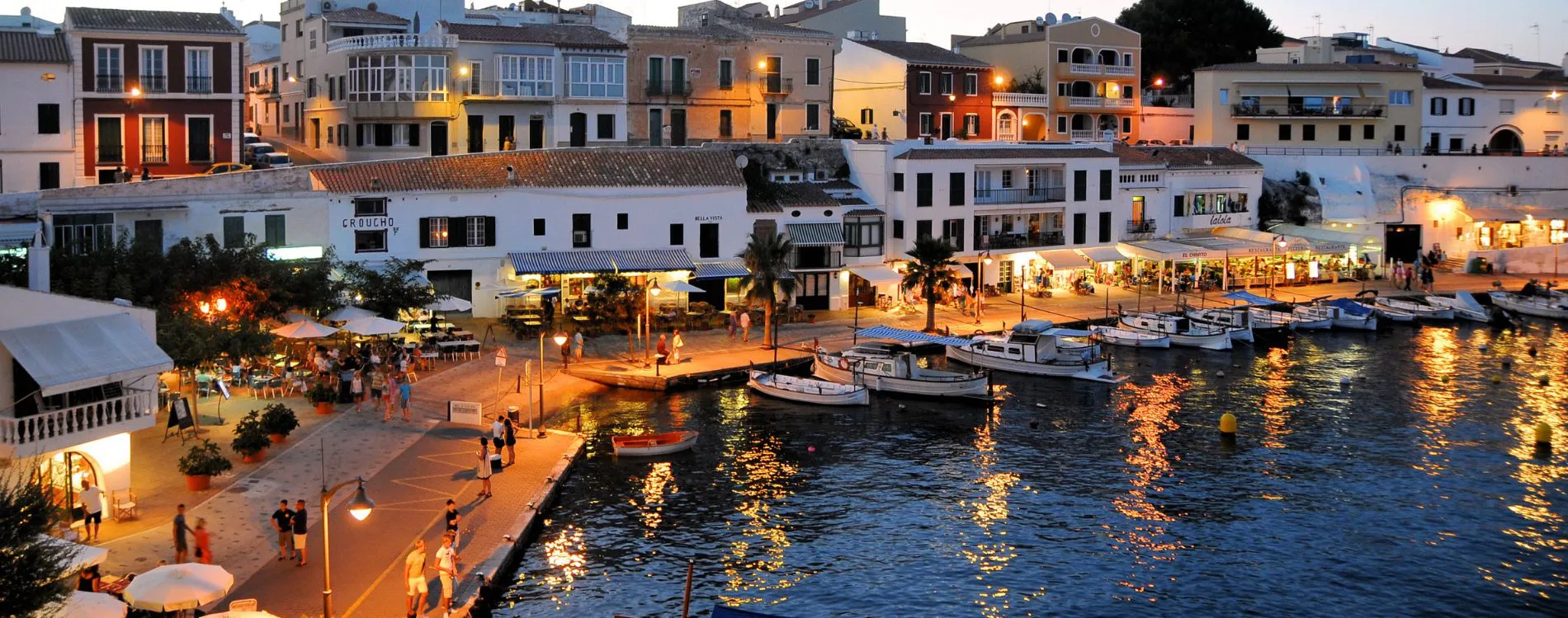 The Mediterranean coast at dusk