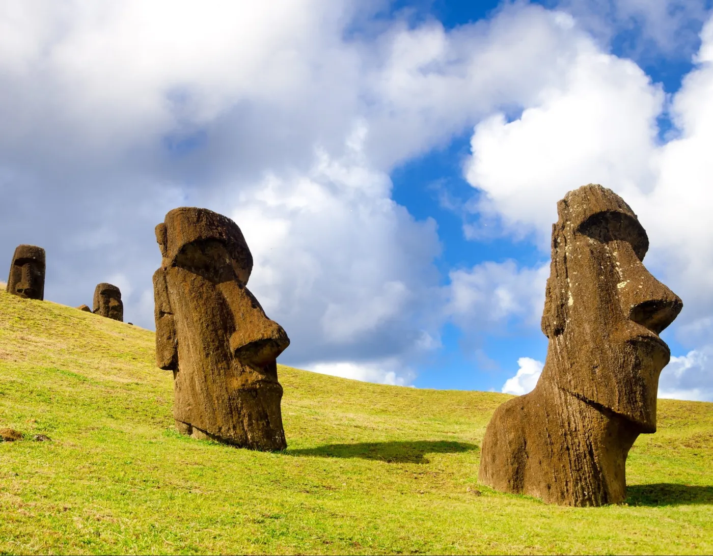 Moai statues on Easter Island