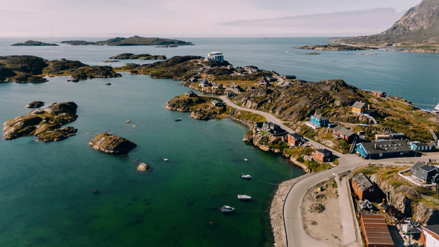 Greenland coast from the air